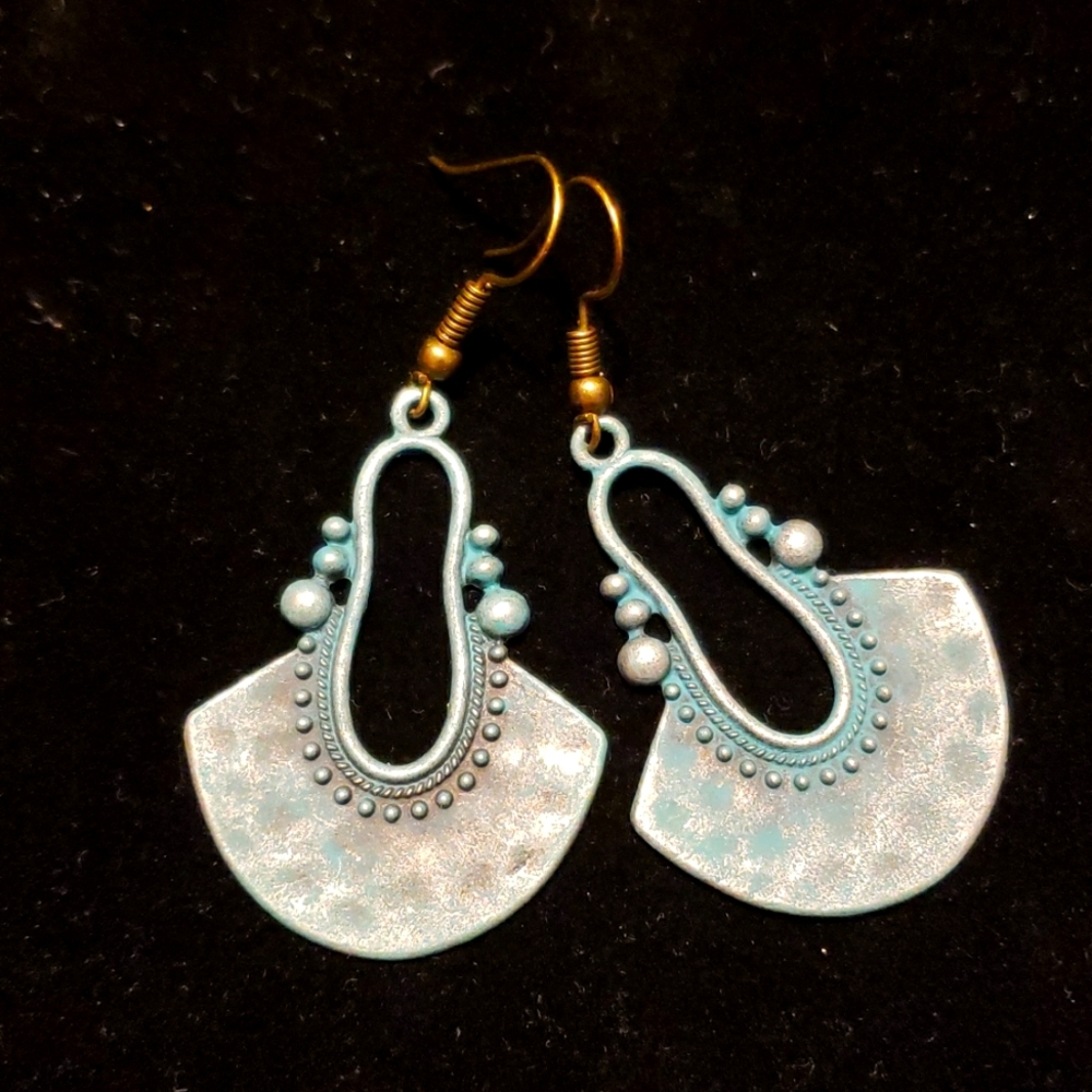 Green/Blue Petina Spanish Style earrings